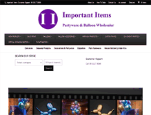 Tablet Screenshot of importantitems.com.au